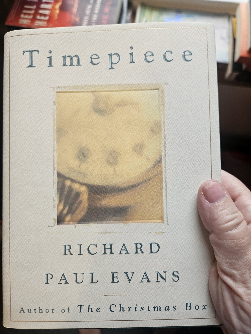Paul Evans Timepiece — Cream Cover with Teal Text